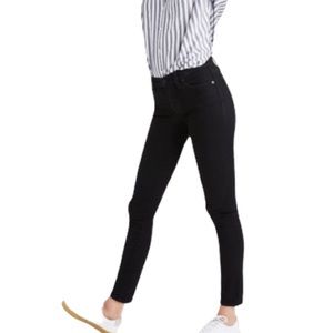 Madewell skinny skinny black jeans